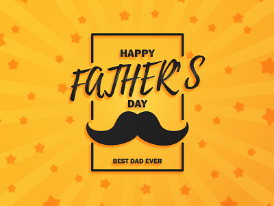 Happy father's day. Greeting card.