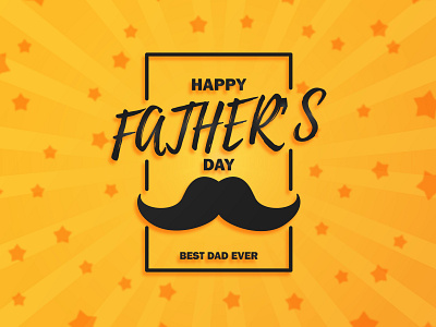 Happy father's day. Greeting card.