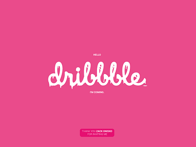 Hello Dribbble!