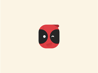 Deadpool avatar comics deadpool flat fun hero icon illustration superhero vector