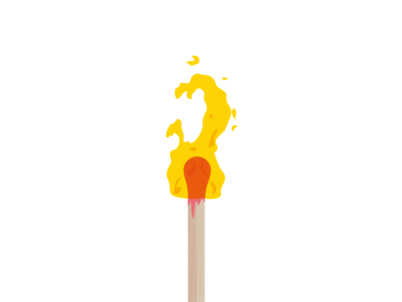 Matches art fire icons illustration vector