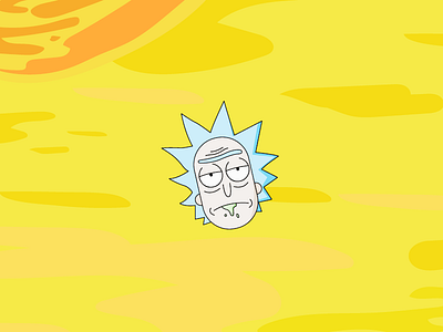 Rick drunk fun illustration rick vector