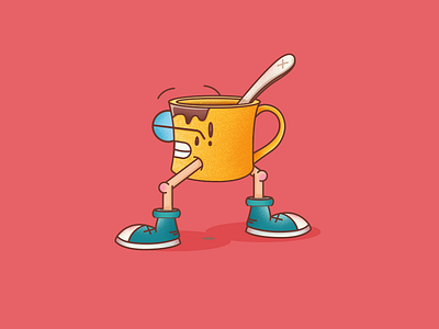 Mr. Mug character fun illustration mug vector