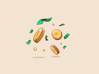 Black Friday coin digital illustration money vector