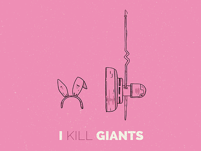 I Kill Giant - Movie Poster digital draw ikillgiants illustration movie poster texture vector