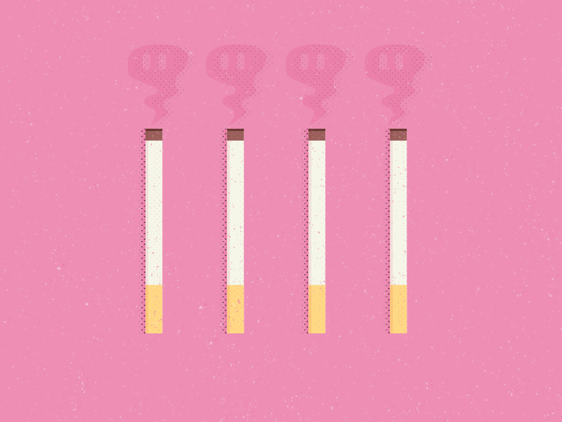 Spin Off "No Smoke" vector smoke illustration digital cigarrettes