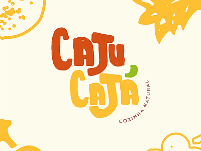 Caju Cajá food fruit illustration mark natural texture