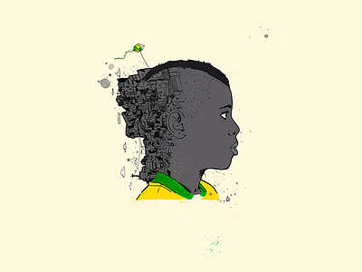 A Partida do Menino Neimar brazil digital illustation logotype neymar soccer texture typography