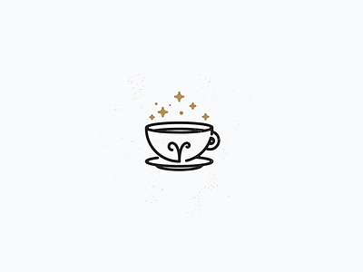 Áries Coffee Shop aries atrology coffee icon line art magic shop space vector