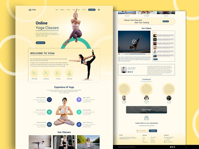 Online Yoga   meditation Classes landing Page