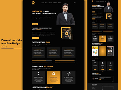 Personal Portfolio eCommerce Web Landing Page Template