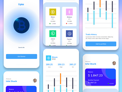 Bitcoin Wallet App Mobile UI Kit