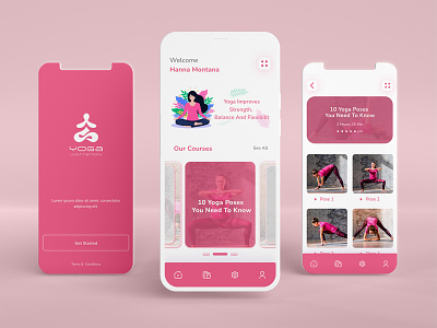Yoga Mobile Apps apps appstemplate meditation mobileapp modernapp template ui uidesign ux uxdesign website yoga yoga class yogaapps