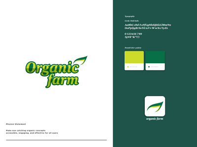 Organic Farm Logo Design branding business logo company logo customizable design logo logo design logo template logos template ui uidesign ux uxdesign web logo website