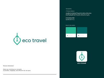 Travel Agency Logo Design – Eco Travel Logo customizable graphic design landing page logo logodesign logos logotemplate logotype template typography ui uidesign userexperience uxdesign website