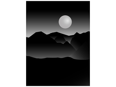 Dark Mountainous Landscape