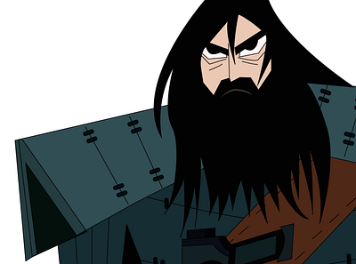 Samurai Jack Season 5 adobe illustrator anime animeart cartoon cinema design illustration japanese art minimal movies