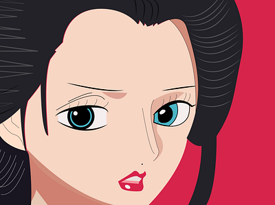 Nico Robin adobe illustrator anime animeart cartoon illustration