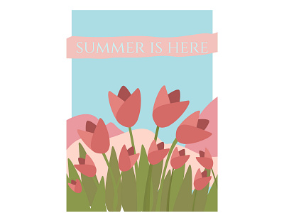 Summer Creative Illustration adobe illustrator illustration minimal