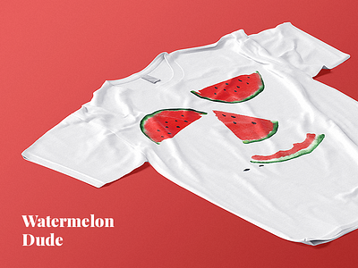Watermelon T-Shirt design illustration t shirt textile watercolour watermelon