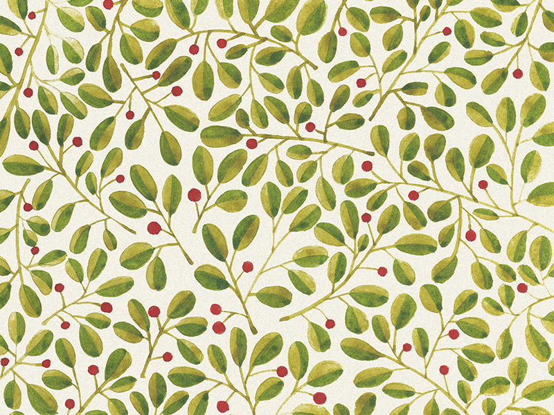 Floral pattern. Berries wallpaper fabrics spring berries leaves green botanical watercolor illustration pattern floral