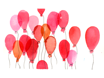 Watercolor Balloons
