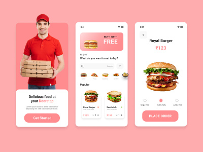Food Ordering App 2021 adobe xd aesthetic app design book cool figma food illustrator invision latest new order sketch trend trending ui userexperience userinterface ux