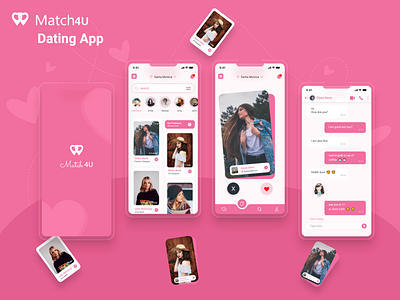 Match4U 2021 date datenight datingapp design figma latest love new trend ui ux xd