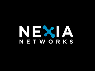 NEXIA NETWORKS design flat logo minimal modern logo vector