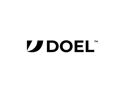 DOEL branding design flat logo minimal typography vector