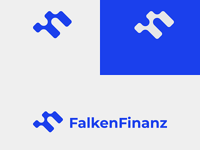FalkenFinanz branding flat graphic design logo minimal vector