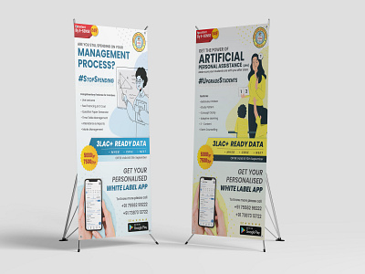 Standee Design of an EdTech Company branding graphic design standee