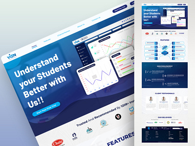 Web Design of an EdTech Startup (UI/UX) branding graphic design uiux webdesign website