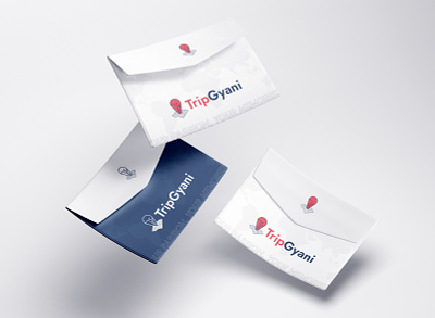 TripGyani Envelope Design branding brochure design envelope envelope design graphic design logo marketing social media