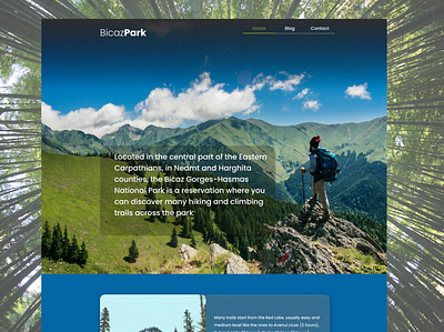 Hiking and climbing concept site artboard studio design figma ui ux web