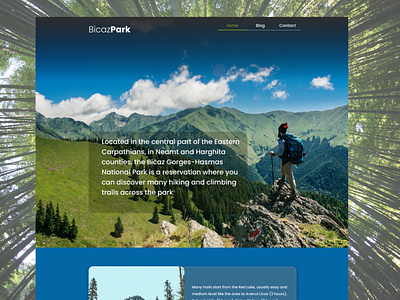 Hiking and climbing concept site