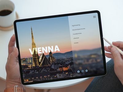 Vienna tourist app artboard studio design figma ui ux web