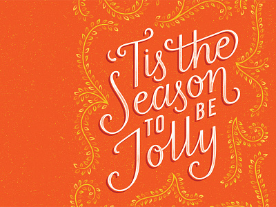 Festive Lettering Detail festive holidays lettering typography