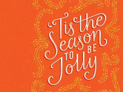 Festive Lettering Detail