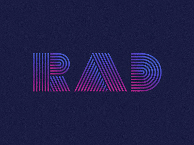 80's inspired type 80s gradient lettering rad retrowave type typography