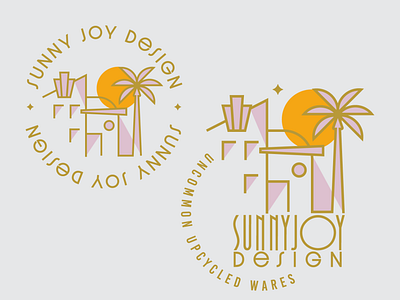 Sunny Joy Design Round Logo Variations