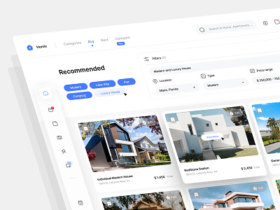 Homix - Rent Dashboard - Light Version 🏝🔥 apartment arch architecture booking dashboard home hotel house house rent interior real estate real estate agency rent rental rentals travel traveling ui web dashboard web design