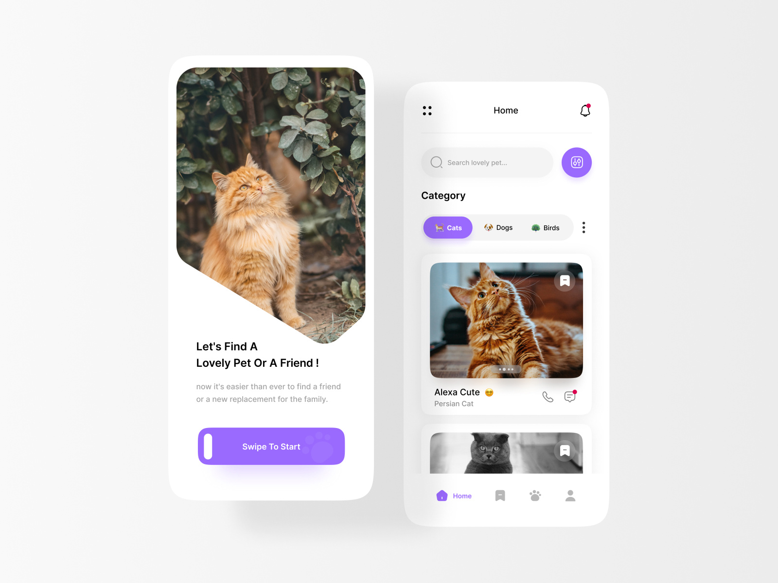 Pet Adoption Mobile App - Light Version 💎 by Alireza Abassi for Oniex ...