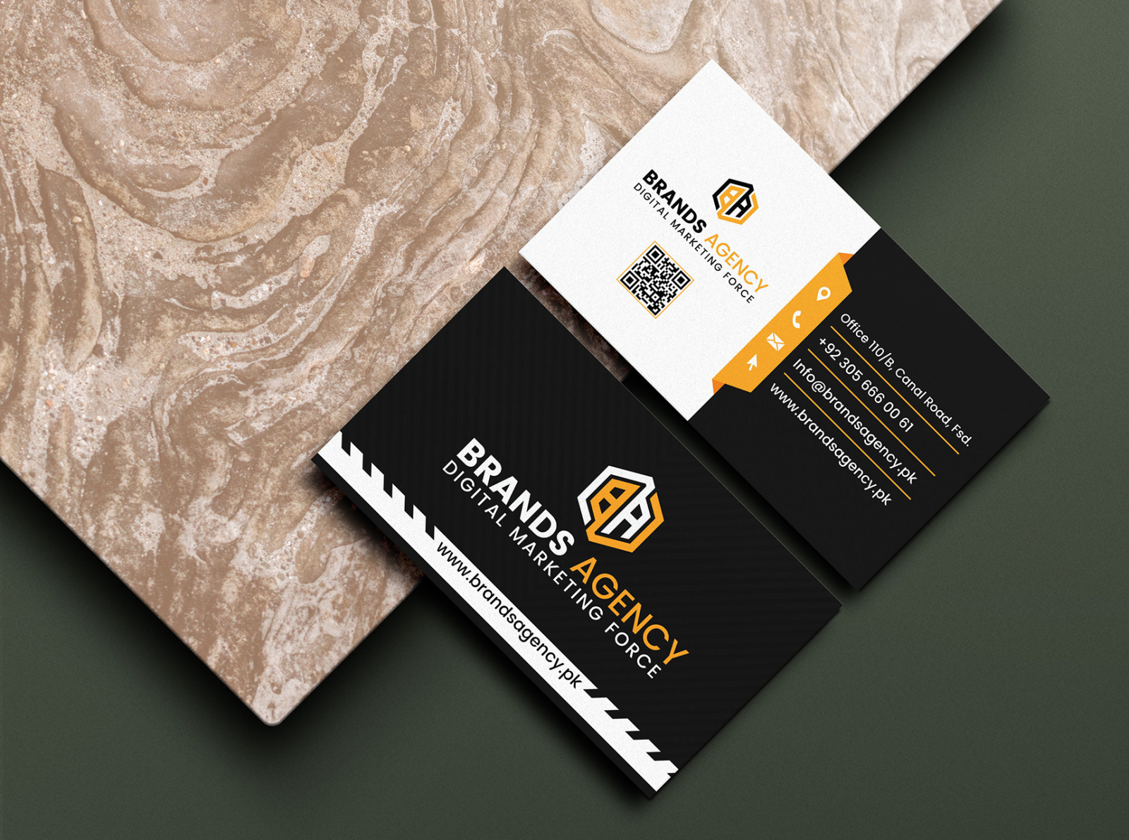 Business Card Design for Digital Marketing Agency by Spiral Clicks on  Dribbble