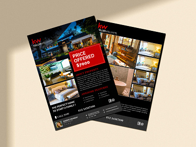 Bi-Fold Flyer for Real Estate Company branding branding design design flyer design