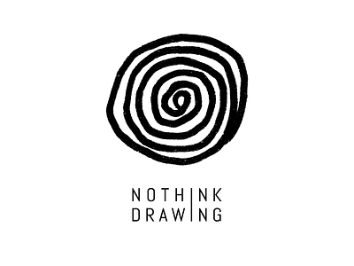 NOTHINK DRAWING Logo brand brand design branding design identity illustration logo logotype symbol