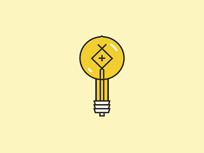 Possible logo mark electric illustration light lightbulb line logo mark old retro yellow