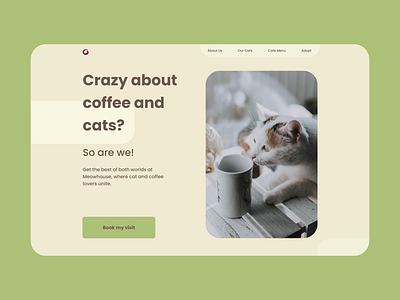 Cat Cafe Landing Page