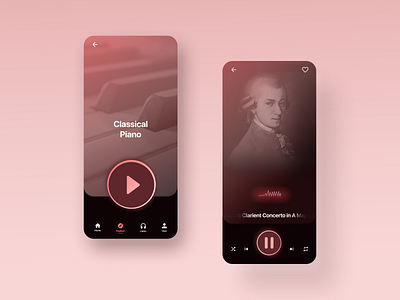 Music App Concept app app ui application classical classy concept design design figma listen mobile mobile app mobile app design music app music streaming spotify ui uiux user interface user interface design ux