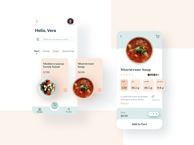 Food Order App app clean concept design figma food food app food order mobile mobile app design order pastel simple ui user interface ux